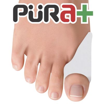 PURA+ PROTECTOR DE JUANETE SILICON GEL GRANDE COLOR BLANCO REF. 0125 X PAR