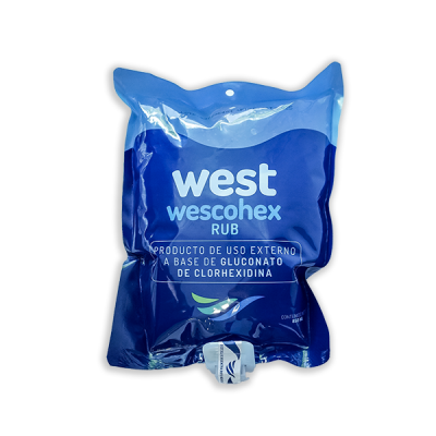 WESCOHEX RUB BOLSA X 850 ML (ALCOHOL GLICERINADO)