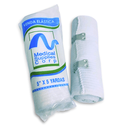 VENDA ELASTICA MEDICAL SUPPLIES 5" X 5 C/BLANCO