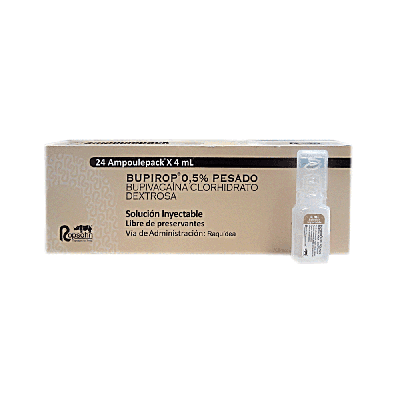 BUPIROP 0.5% PESADO X 24/4 ML AMPOULEPACK