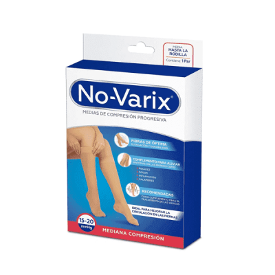 MEDIA RODILLA 15-20 MMHG COMP MEDIA REF.10105505 REFUERZO TALON Y PUNTERA BEIGE T/L-G  NO-VARIX