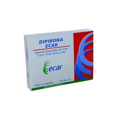DIPIRONA 2.5 G/5 ML X 5 AMP. ECAR