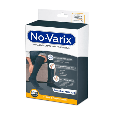 CALCETIN NO-VARIX FIRME AJ NEGRO X LARGE REF: 1010-5616