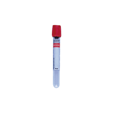 TUBO VACUTAINER ROJO B.D X 100 UND. (6ML 13 X 100) 367815