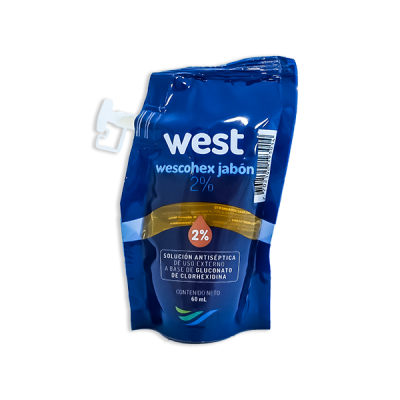 WESCOHEX JABON 2% FCO X 60 ML (GLUCONATO DE CLORHEXIDINA)