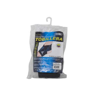 TOBILLERA (EN OCHO) AMBIDIESTRA COLOR NEGRO TALLA UNICA REF. 854600615999 X UNIDAD KROMIA