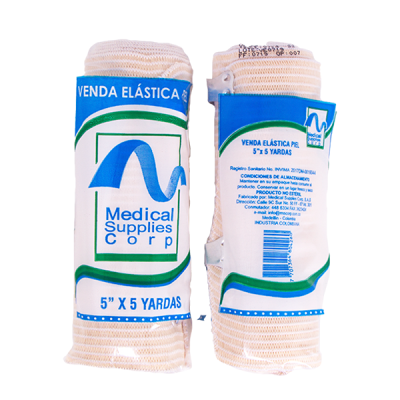 VENDA ELASTICA 5" X 5 C/PIEL MEDICAL SUPPLIES