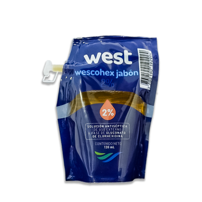 JABóN QUIRúRGICO WESCOHEX JABóN 2% X 120 ML WEST