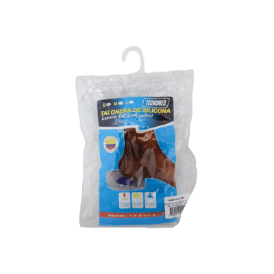 TALONERA DE SILICONA CON ESPOLON CALCANEO CENTRAL TALLA S REF. 867000300040 X PAR TECNOMED