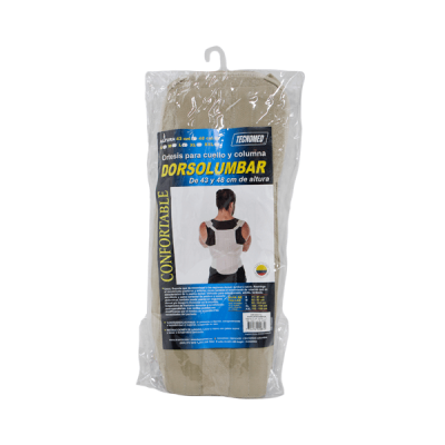 SOPORTE DORSOLUMBAR 43-48 CM COLOR HABANO TALLA L REF. 558877425043 X UNIDAD KROMIA