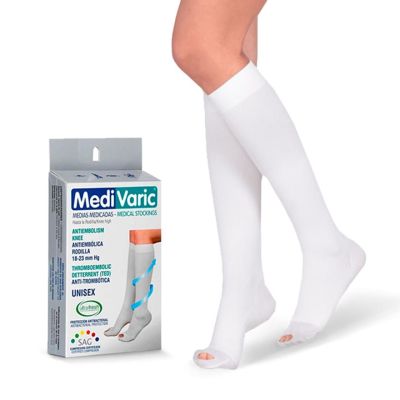 MEDIA UNISEX RODILLA ANTIEMBOLICA S BLANCO REF.4463P0102 - MEDIVARIC