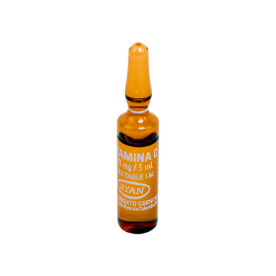 VITAMINA C INYECTABLE 500 MG X 5 ML RYAN X AMPOLLA