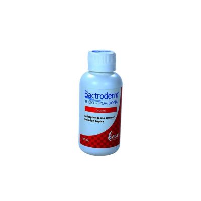 BACTRODERM ESPUMA FRASCO X 120ML ECAR (YODOPOVIDONA)