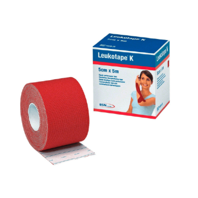 LEUKOTAPE K 5 CM X 5 MTS REF 7297816 BSN COLOR ROJO