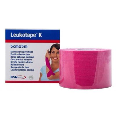 LEUKOTAPE K 5 CM X 5 MTS REF 7297825 BSN COLOR ROSADO