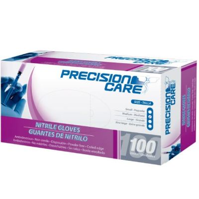 GUANTE DE NITRILO TALLA M SIN TALCO CJA X 100 UND - PRECISION