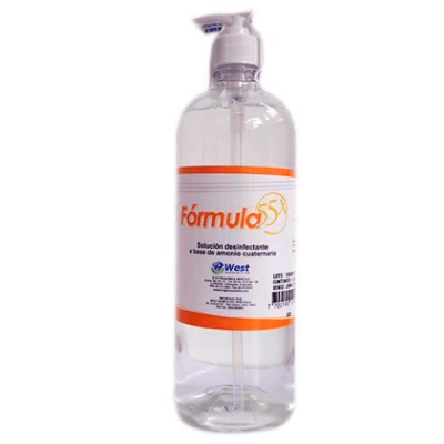 FORMULA 55X HL DESINFECTANTE A BASE DE AMONIO CUATERNARIO X LITRO