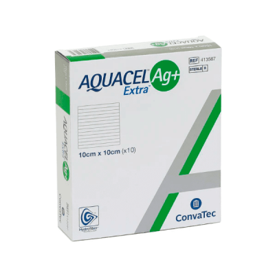AQUACEL EXTRA AG+ (ABSORBENTE) 413567 10 X 10 CM CJA X 10