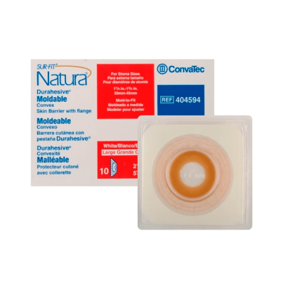 SURFIT NATURA BARRERA MOLDEABLE CONVEXA DURAHESIVE 57MM X UND 404594 CONVATEC