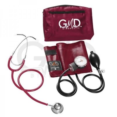 KIT COLORS TENSIOM. + FONENDO. DOBLE CAMPANA RAPPAPORT ESTUCHE VINOTINTO REF. GMD50-RP-ST3