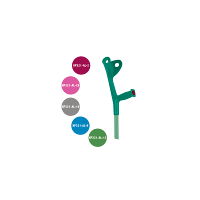 MULETA CANADIENSE INTEGRAL ADULTO KONFORT PLUS COLOR PLATA (PAR) REF. KP321-AL-19