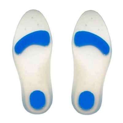 PURA+ PLANTILLA SILICONA PUNTO AZUL MUJER T/34-39 COLOR GEL AZUL REF.2464 X PAR