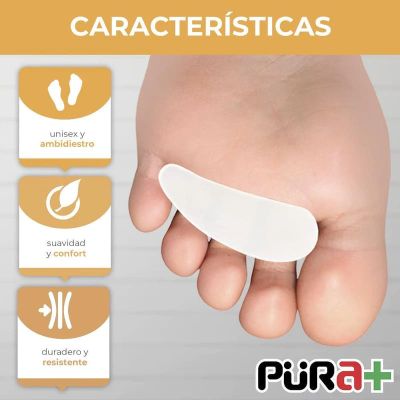 PURA+ DEDOS GARRA EN GEL TALLA UNICA COLOR BLANCO REF. 4567 X PAR