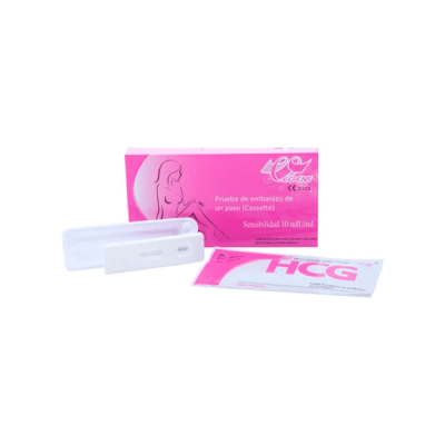 PRUEBA DE EMBARAZO DE UN PASO HCG CASSETTE 25MIU/ML OTC X UND
