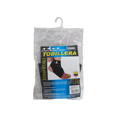 TOBILLERA CORTA AMBIDIESTRA COLOR NEGRO TALLA XL REF. 852300618045 X UNIDAD KROMIA