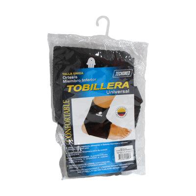 TOBILLERA UNIVERSAL AMBIDIESTRA COLOR NEGRO TALLA UNICA REF. 858000615999 X UNIDAD KROMIA