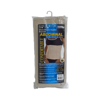 SOPORTE ABDOMINAL 23 CM COLOR HABANO TALLA S-M REF. 559077425041 X UNIDAD KROMIA