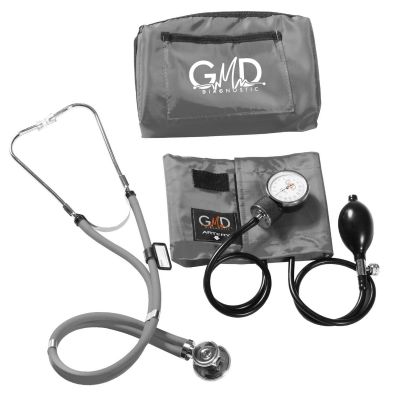 KIT COLORS TENSIOM. + FONENDO. DOBLE CAMPANA RAPPAPORT ESTUCHE COLOR GRIS REF. GMD50-RP-ST19