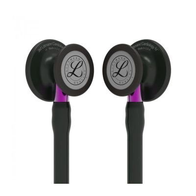 FONENDO 3M LITTMANN CARDIOLOGY IV 6203 - TUBO NEGRO, CAMPANA NEGRA, VASTAGO VIOLETA