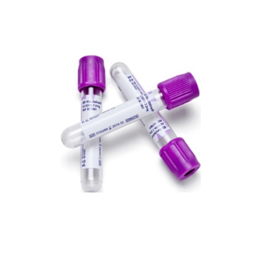 TUBO VACUTAINER LILA BD TAPON HEMOGARD K2 EDTA REF.360057/367861 PAQ X 100 (4ML 13X75)