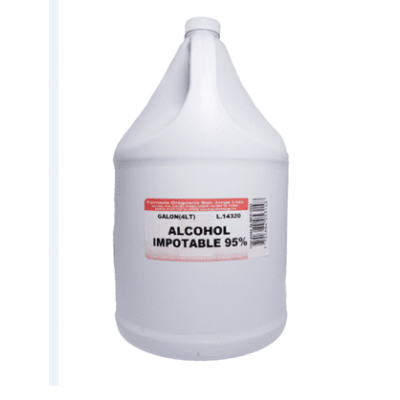 ALCOHOL IMPOTABLE 95% (ALHOCOL ETILICO) X GALON - SAN JORGE