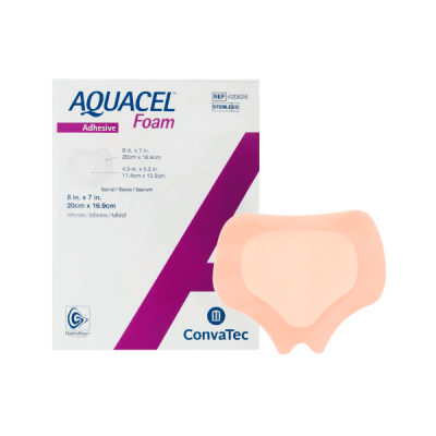 AQUACEL FOAM PRO ADHESIVO 20CM X 16,9CM REF.421579 CJA X 5 UND - CONVATEC