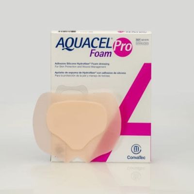 AQUACEL FOAM PRO ADHESIVO 24CM X 21,5CM REF.421580 CJA X 5 UND - CONVATEC