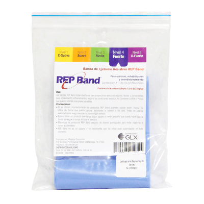 BANDA ELASTICA REP BAND #4 NIVEL FUERTE COLOR AZUL 1.5MT