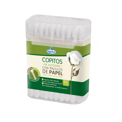 COPITO PALILLO DE PAPEL HIGIETEX ESTUCHE X 60 UND
