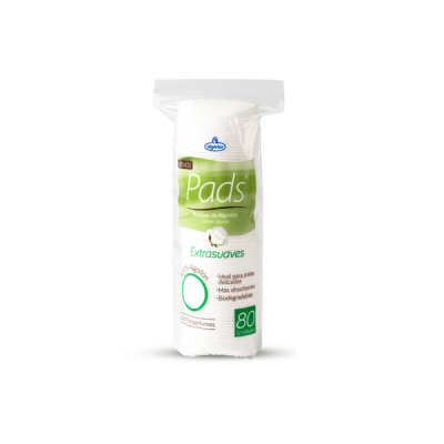 PADS 100% ALGODON X 80 UND HIGIETEX