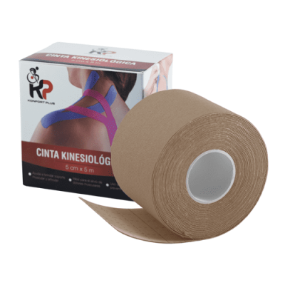 CINTA KINESIOLOGICA DE 5 CM X 5M COLOR BEIGE REF.KT-5X5-31