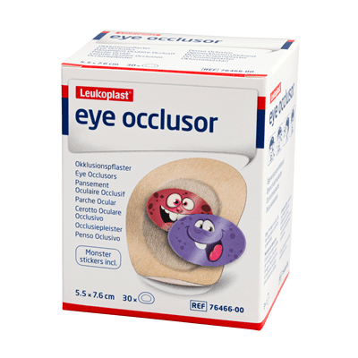 PARCHE OCULAR LEUKOPLAST REGULAR 5,5 CM X 7,6 CM CJA X 30 UND REF.7646600