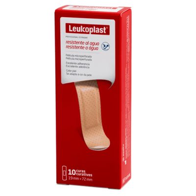 CURAS LEUKOPLAST ESTANDAR COLOR PIEL CJA X 10 UND REF.7122600