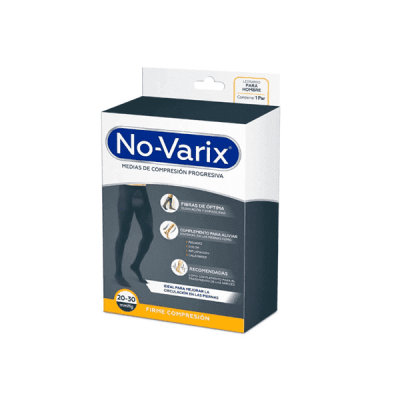 LEOTARDO MASCULINO 20-30 MMHG OPACA AZUL TALLA L REF.10107625 - NOVARIX