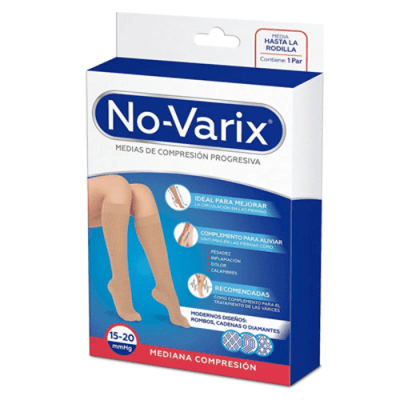 CALCETIN MUJER 15-20 MMHG COLORS DISEÑO ROMBO AZUL AGUAMARINA T/S REF.10112462 - NOVARIX