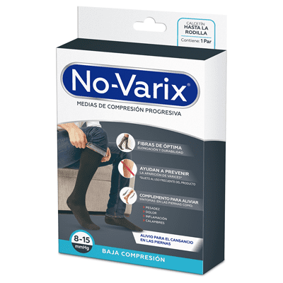 CALCETIN HOMBRE 8-15 MMHG BLANCO TALLA M REF.10105953 - NOVARIX