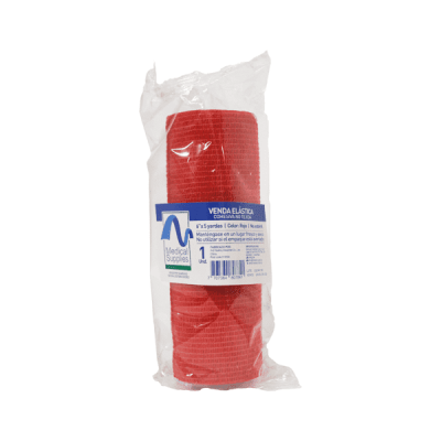 VENDA COHESIVA ROJO 6 X 5 YARDAS - MEDICAL SUPPLIES CORP. S.A.S