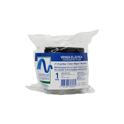 VENDA COHESIVA NEGRO 2 X 5 YARDAS - MEDICAL SUPPLIES CORP. S.A.S