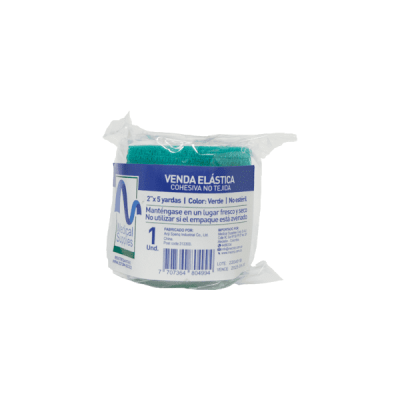 VENDA COHESIVA VERDE 2 X 5 YARDAS - MEDICAL SUPPLIES CORP. S.A.S