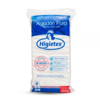 ALGODON EN ROLLO X 250 GRAMOS - HIGIETEX